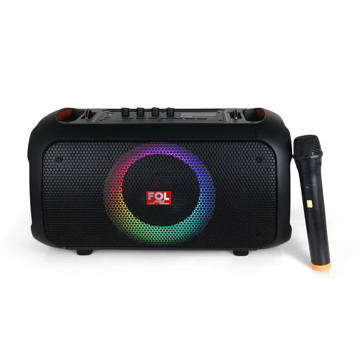 FOL FS-L128 Portable Party Speaker With Wireless Microphone And Super Bass - Black (1102720)