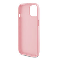 iPhone 15/14/13 - GUESS HC O SAFFIANO IRIDESCENT SCRIPT - Pink ( 1107742) (MSRP $79.99)