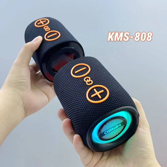 Kimiso KMS-808 20W Wireless Boombox RGB LED Lighting IPX6 Waterproof for Outdoor Parties Home Theatre Compatible Mobile Phone ( 1103711) (MSRP $59.99)