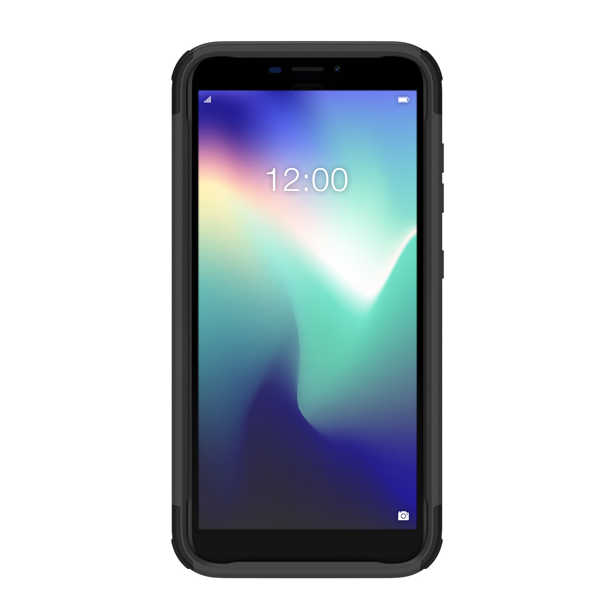 Cricket Debut Quikcell ADVOCATE + HOLSTER Kickstand Case - STEEL BLACK (1103102)