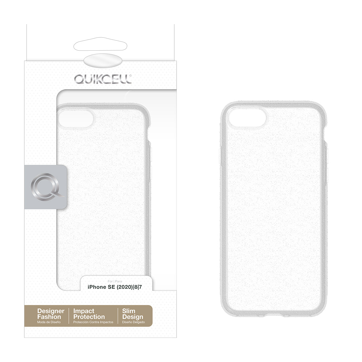 Apple iPhone SE (2020) Quikcell ICON Fashion Case - Silver Shimmer (1102566)