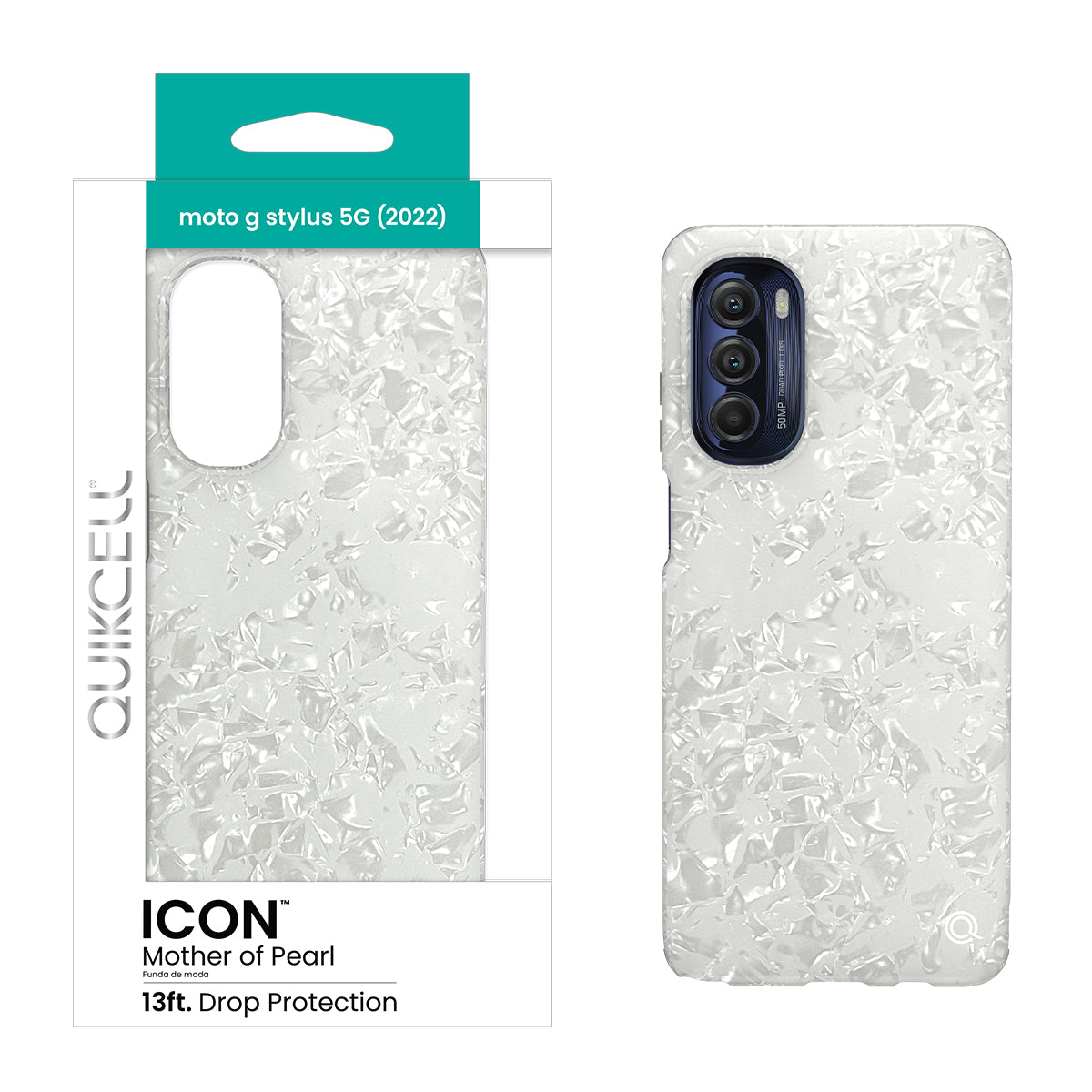 Moto g stylus 5G (2022) ICON Fashion Case - Mother of Pearl (1103998)