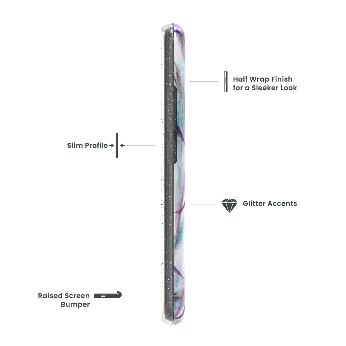 QUIKCELL Cricket Debut Smart ICON Fashion Case WISPY WILLOW (1104910)