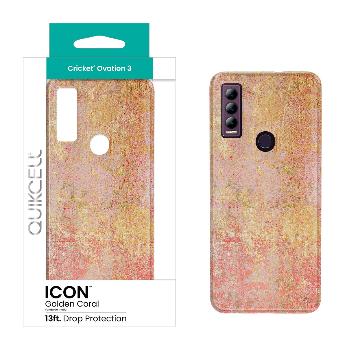 Cricket Ovation 3 QUIKCELL ICON Fashion Case - GOLDEN SUNRISE (1105311)