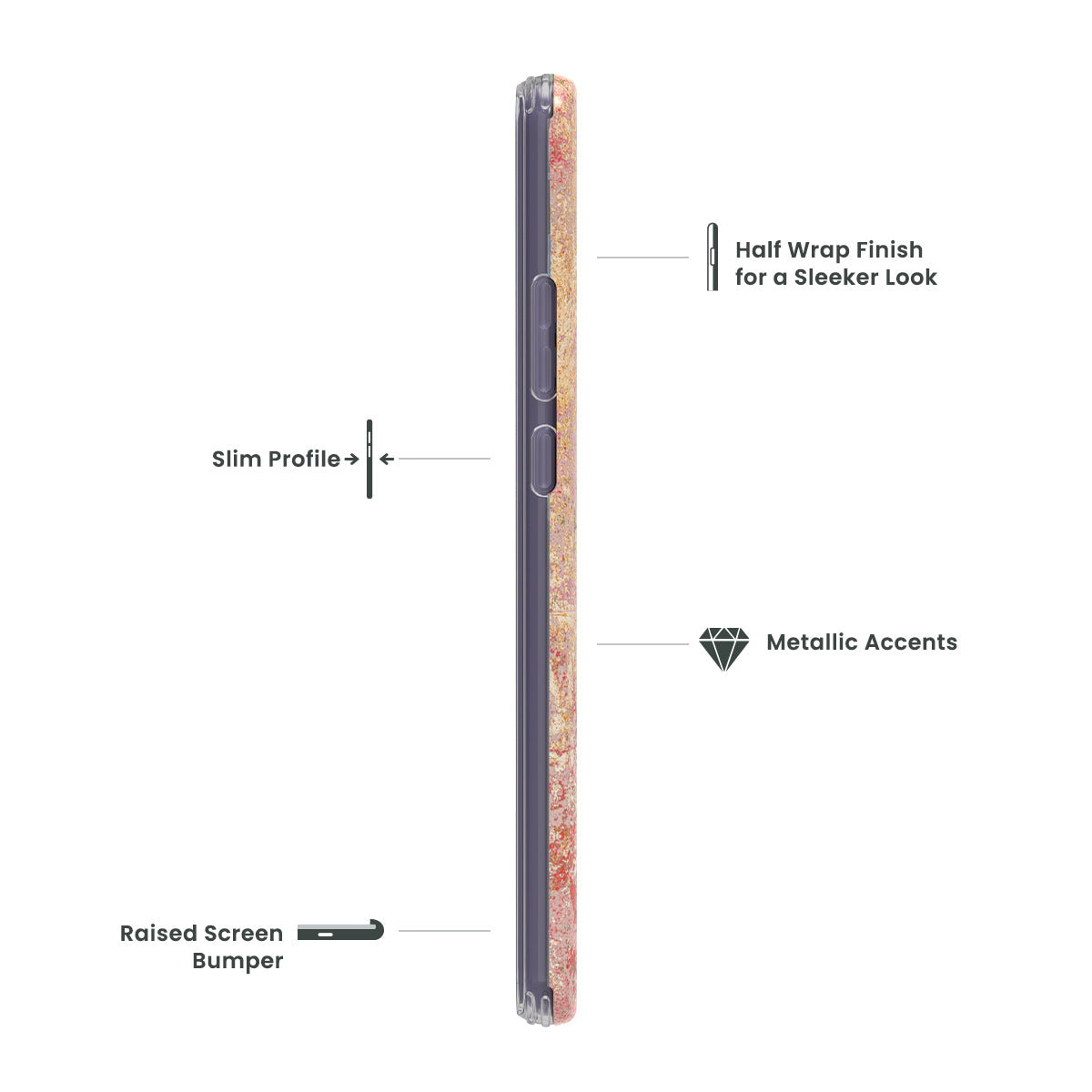 Cricket Ovation 3 QUIKCELL ICON Fashion Case - GOLDEN SUNRISE (1105311)
