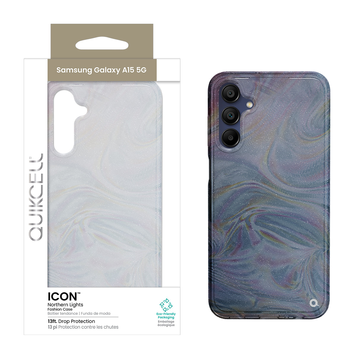 Quikcell Samsung Galaxy A15 5G ICON Fashion Case Northern Lights (1107682)