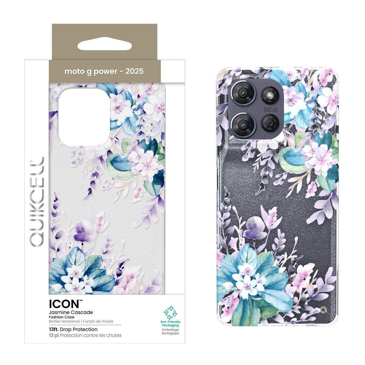 Moto G Power 2025 Quikcell ICON Fashion Case - Jasmine Cascade (1102678)