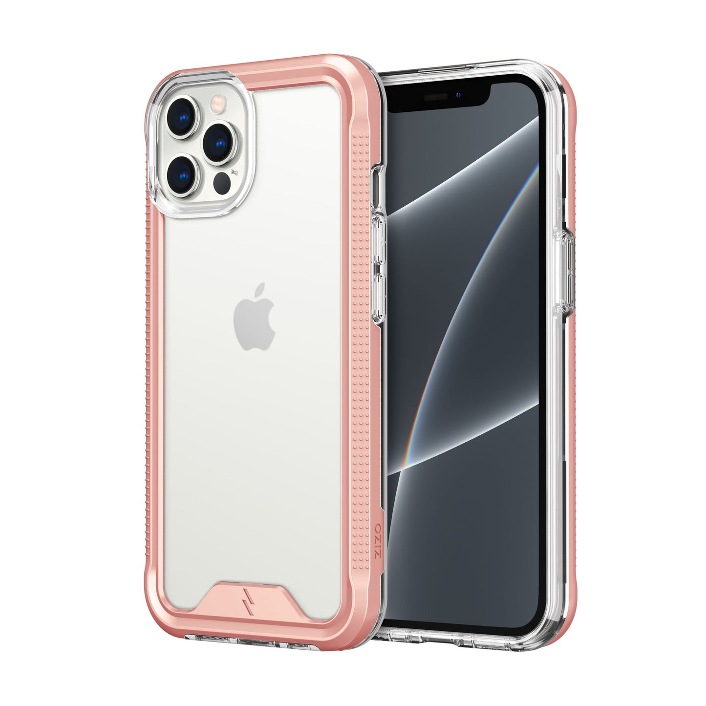 Apple iPhone 13 Pro Max 6.7 ZIZO ION Series Case with Tempered Glass - Rose Gold & Clear (1101899)