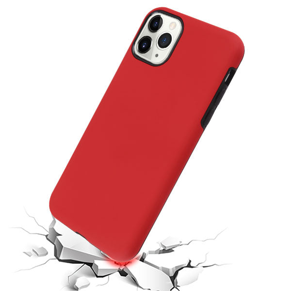 Apple iPhone 11 Pro - MyBat Fuse Hybrid Cover - Red / Black (4542)