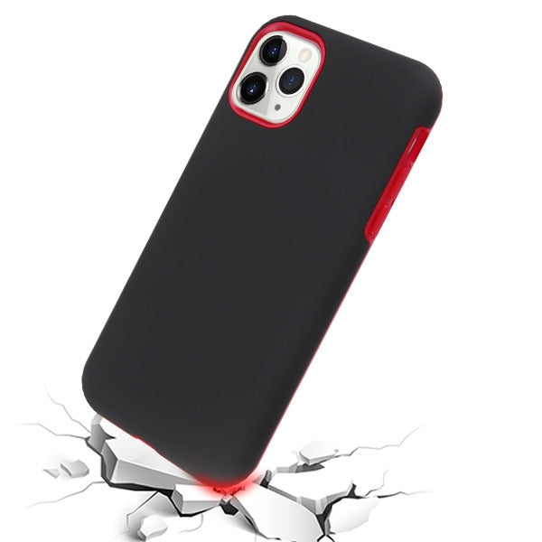 Apple iPhone 11 Pro - MyBat Fuse Hybrid Cover - Black / Red (4541)