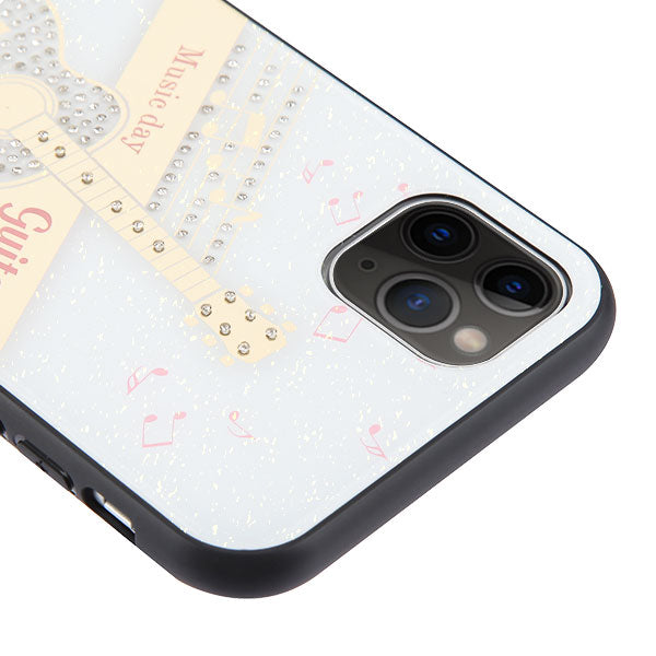 APPLE IPHONE 11 PRO - MOBILIZE JEWEL HYBRID CASE W/ DIAMONDS - GUITAR JEWEL White (4871)