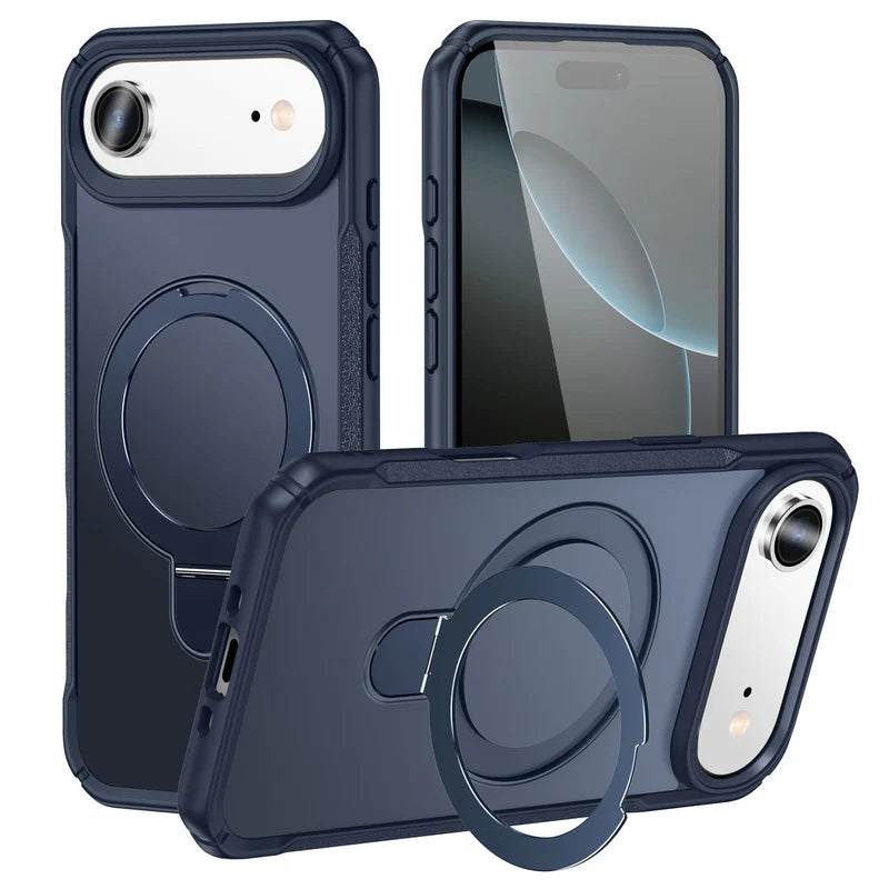 hybrid protective phone case with an integrated magnetic ring kickstand For IPHONE 17 AIR - BLUE ( 1103762) (MSRP $49.99)