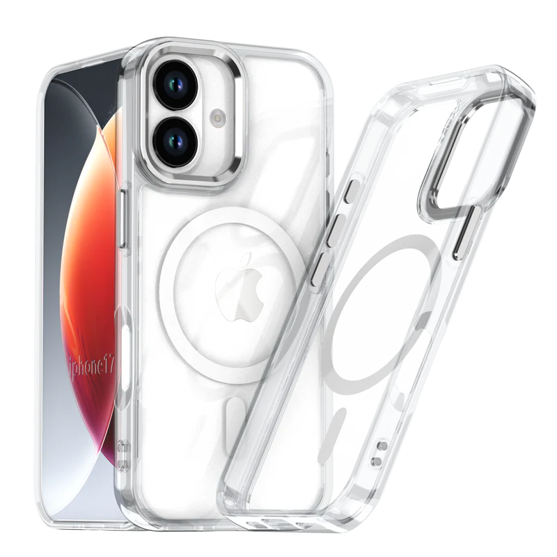 iPhone 17 High Quality Anti-fingerprints Magnetic Case - Clear (1103225) (MSRP $59.99)