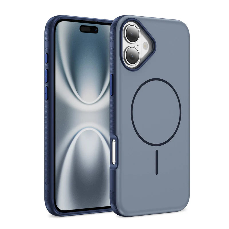 Luxury Original Hard PC Magsafe Case for IPHONE 17 Shockproof Matte Thin Magnetic Cover - BLUE ( 1107938) (MSRP $49.99)