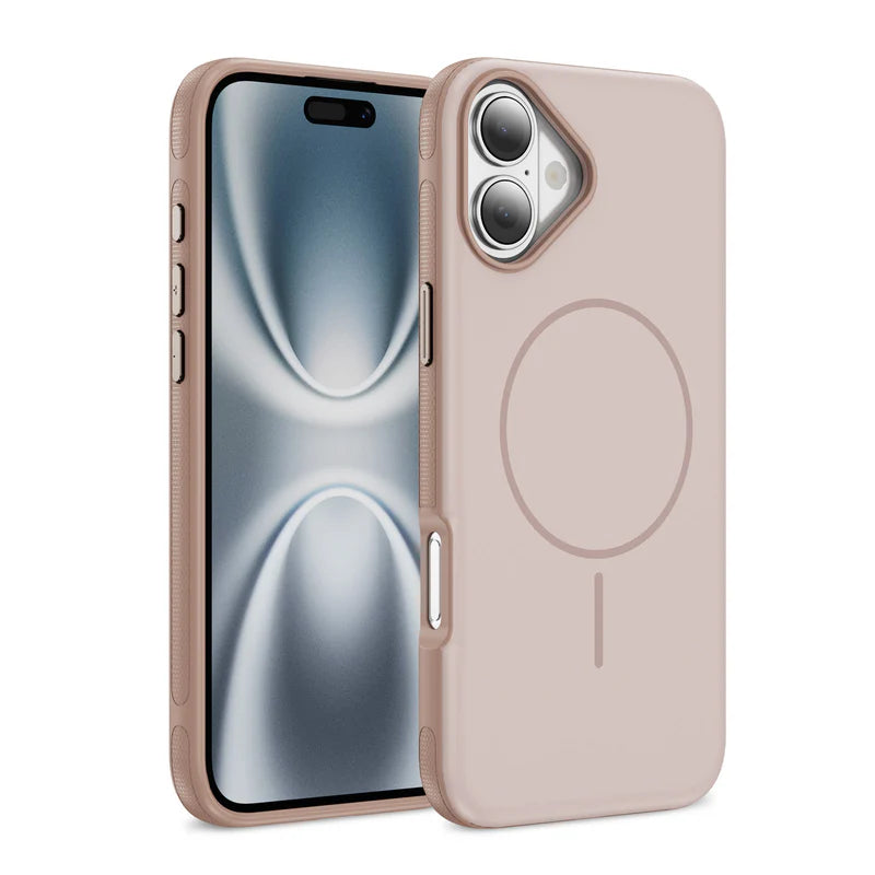 Luxury Original Hard PC Magsafe Case for IPHONE 17 Shockproof Matte Thin Magnetic Cover - KHAKI ( 1103756) (MSRP $49.99)