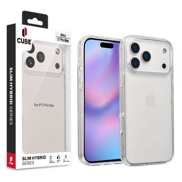 Cube® - Apple iPhone 17 Pro Max (6.9) - Clear PC Hard Cover With Clear Protective Bumper in Cube Retail Box (1103262) (MSRP $39.99)