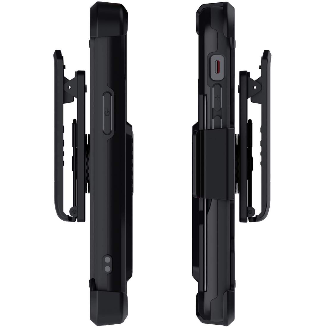 Apple iPhone 12 Mini 5.4 Ghostek Belt Clip Holster Phone Case w/Kickstand and Card Holder - Matte Black (1101719)