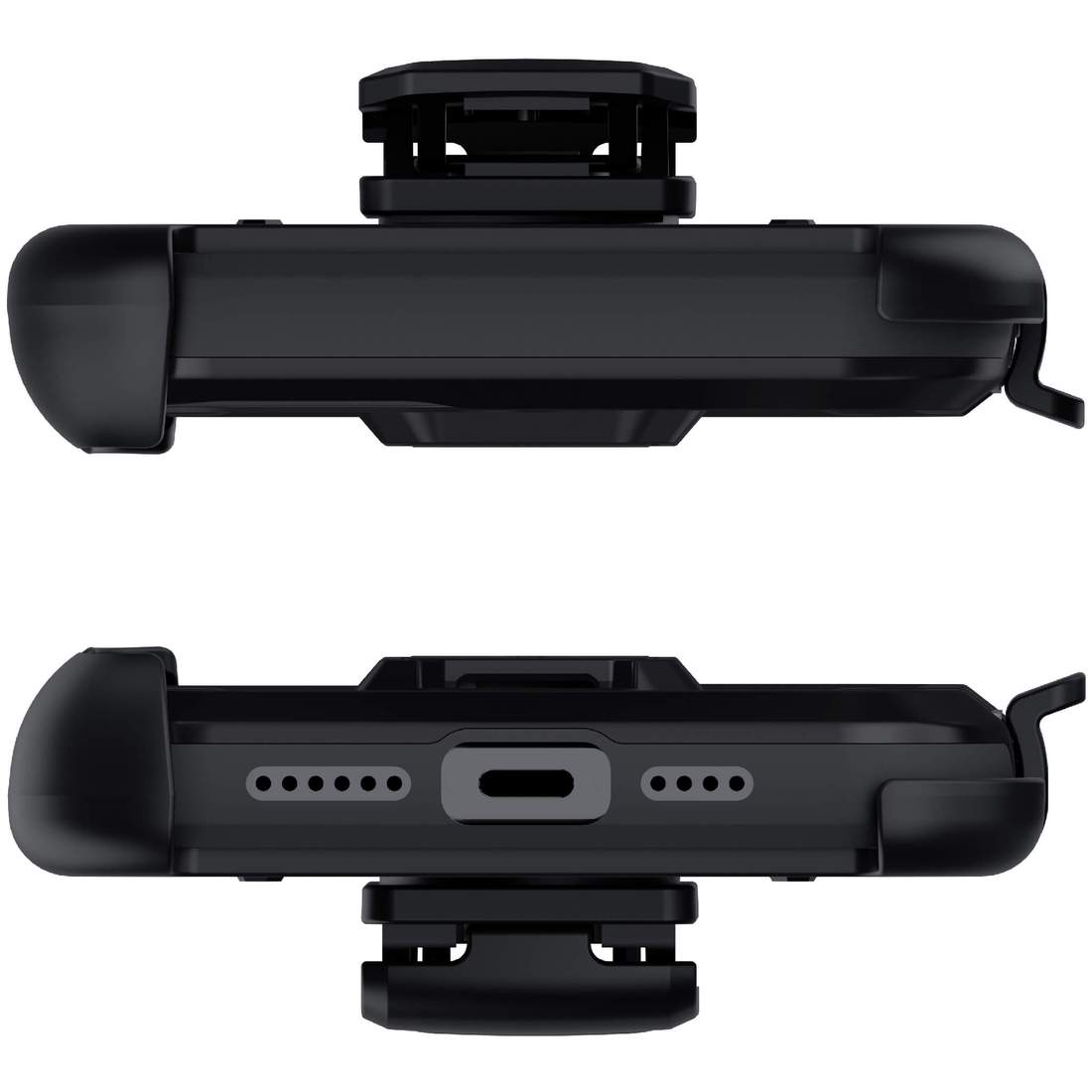 Apple iPhone 12 Pro Max Ghostek Belt Clip Holster Phone Case w/Kickstand and Card Holder - Matte Black (1101718)