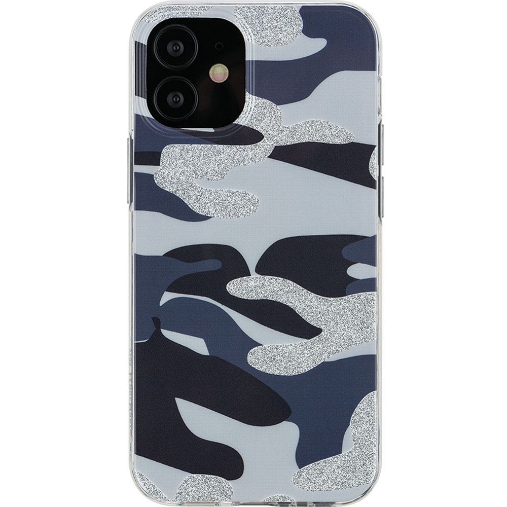 Apple iPhone 12 6.7 inch KaseAult Glitter Fashion Hard TPU - Camo Blue (110240)