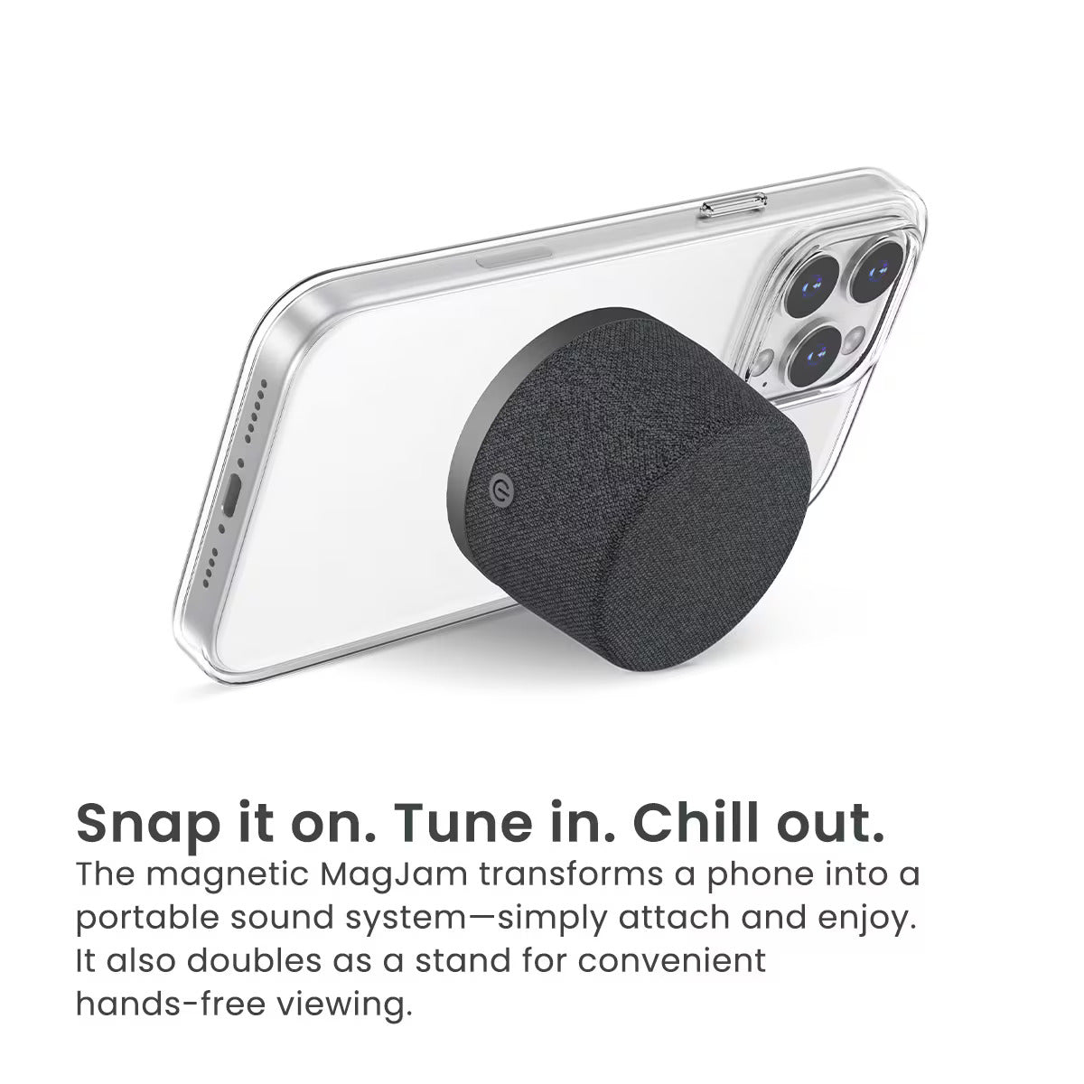 Quikcell Magnetic Wireless Speaker Black (1103140) (MSRP $39.99)