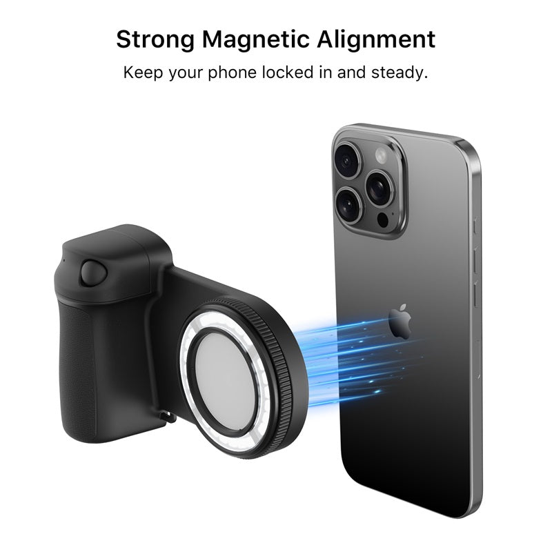 MyBat FlashBack MagSafe Ring Light + Shutter Grip - Black ( 1103722) (MSRP $69.99)