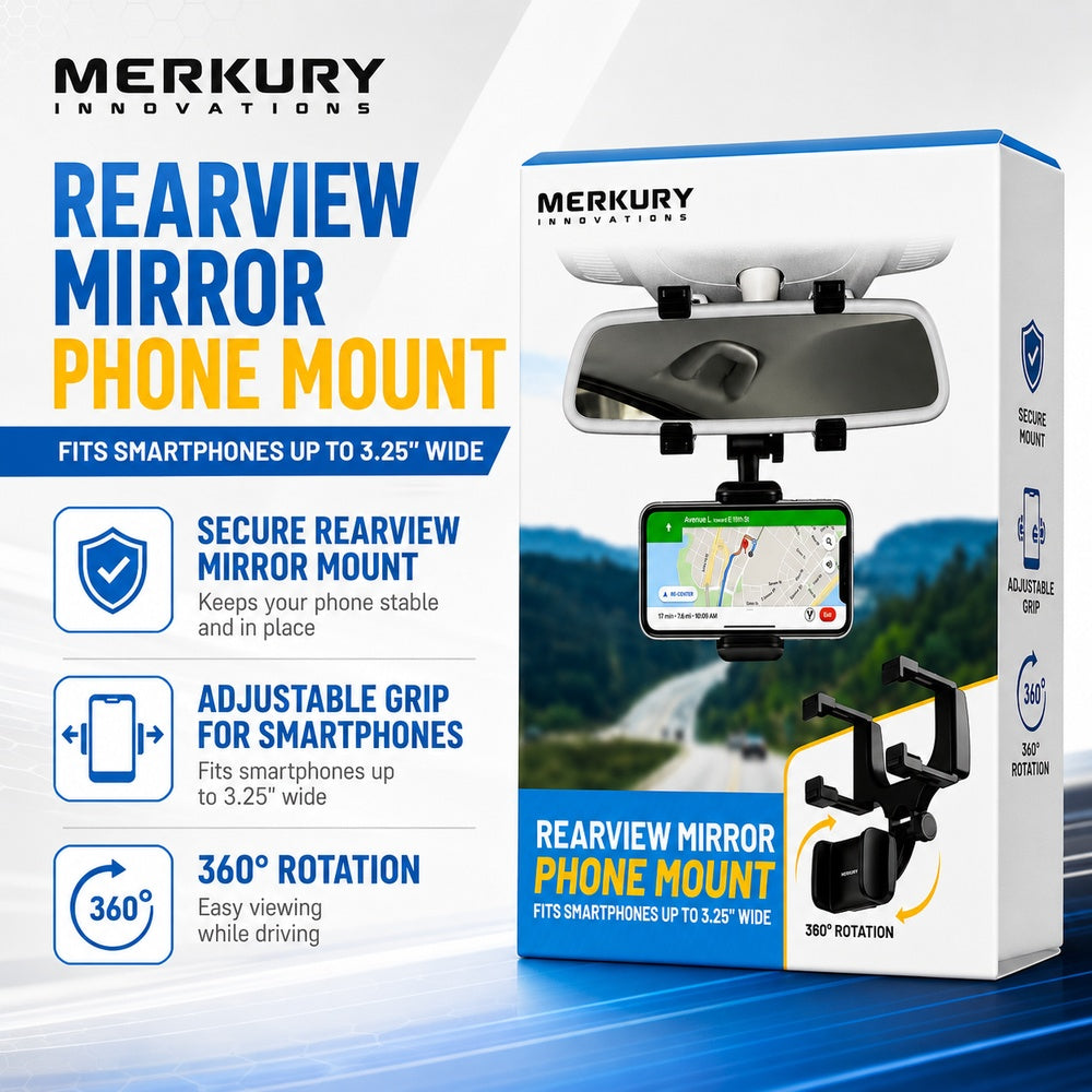 MERKURY REARVIEW PHONE MOUNT (1108222) MSRP (49.99)