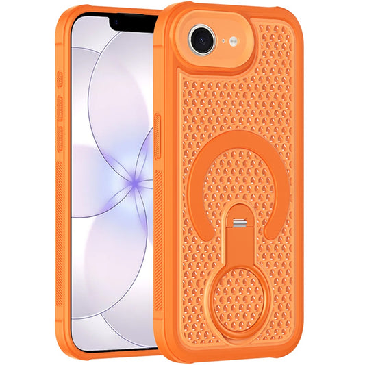 iPhone 17E / 16E Magnetic Honeycomb Kickstand Hybrid Case - Cosmic Orange(1108279)(MSRP $49.99)