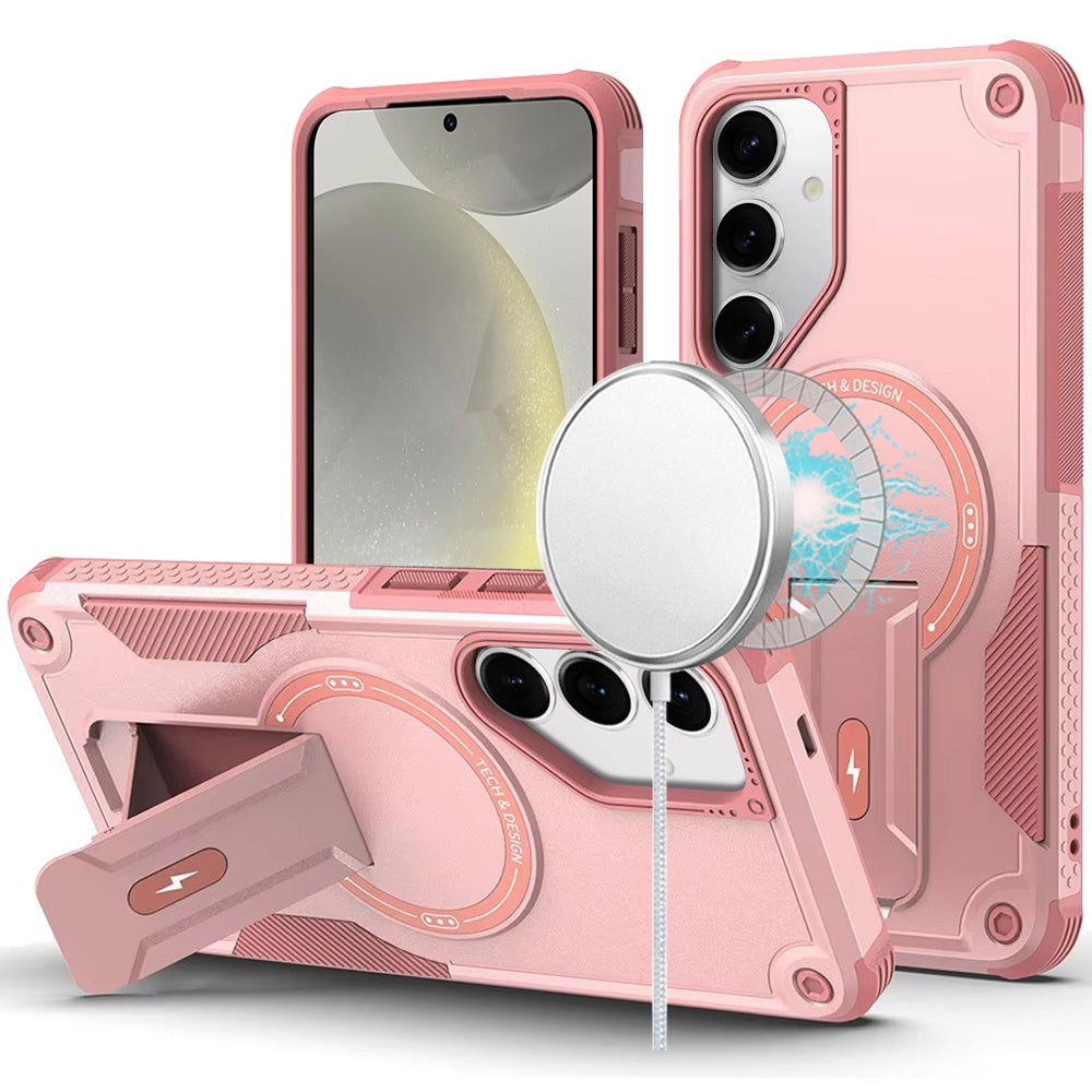 Samsung s25/s24 Sturdy Bracket Kickstand Magnetic Hybrid - Pink (1102674)