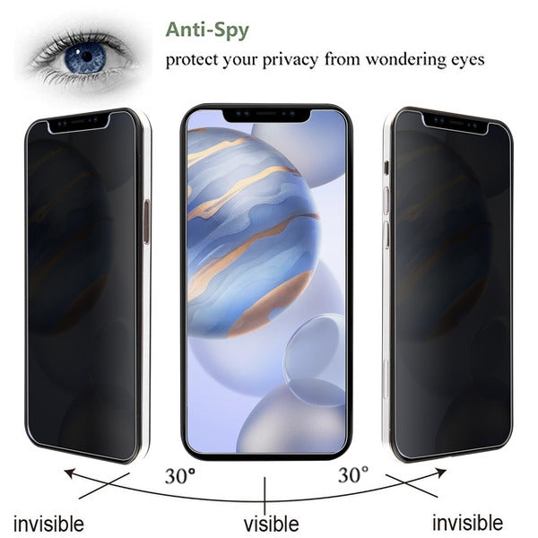 Apple iPhone 12 Mini (5.4) MyBat Privacy Tempered Glass Screen Protector (2.5D)- Smoke (1102967)