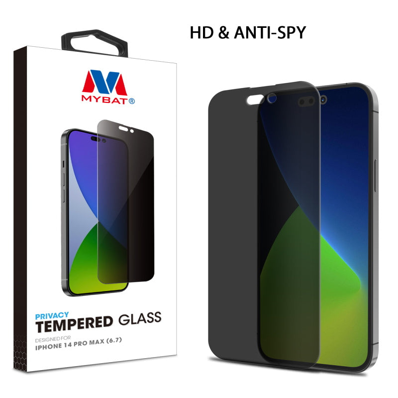 Apple iPhone 14 PRO MAX (6.7) MyBat Privacy Tempered Glass Screen Protector (2.5D)- Smoke (1104711)