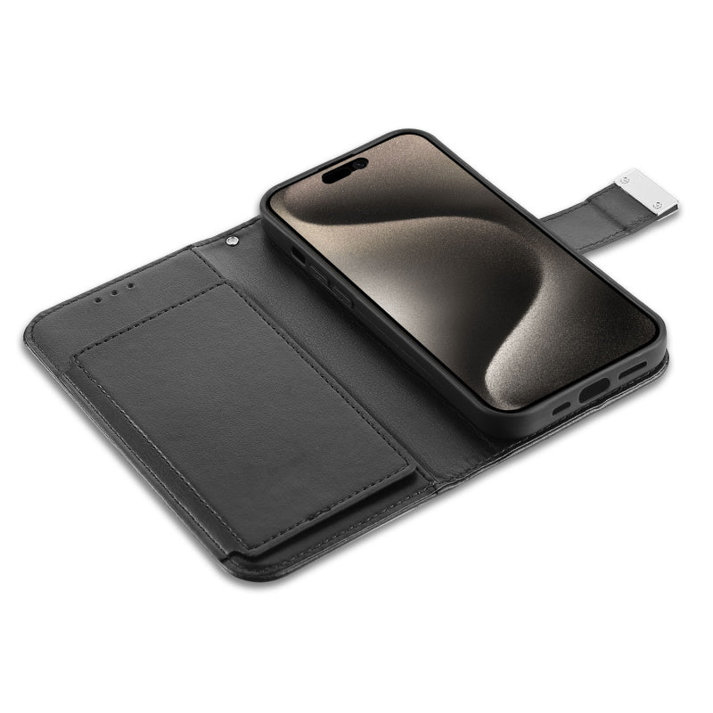 Apple iPhone 15 Pro Max (6.7) MyBat MyJacket Wallet Xtra Series Case - Black (1106216)