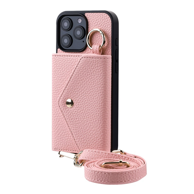 MyBat Posh Crossbody Wallet Case for Apple iPhone 16 Pro Max - Pink (1107458)