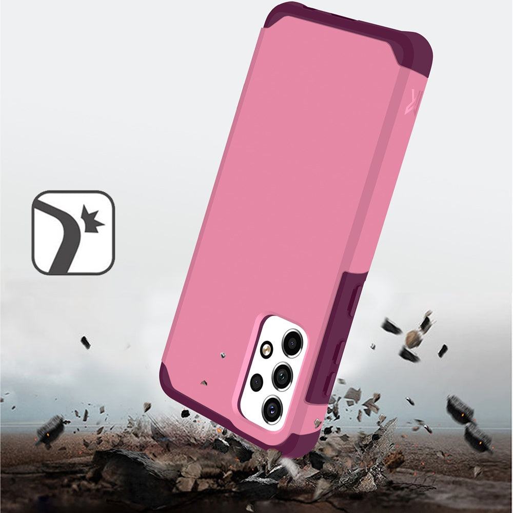 Samsung A13 4G 2022 Tough Strong Slim Dual-Layer ShockProof Hybrid Case Cover - Fruity Wine (1105866)