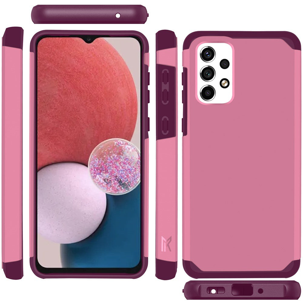 Samsung A13 4G 2022 Tough Strong Slim Dual-Layer ShockProof Hybrid Case Cover - Fruity Wine (1105866)