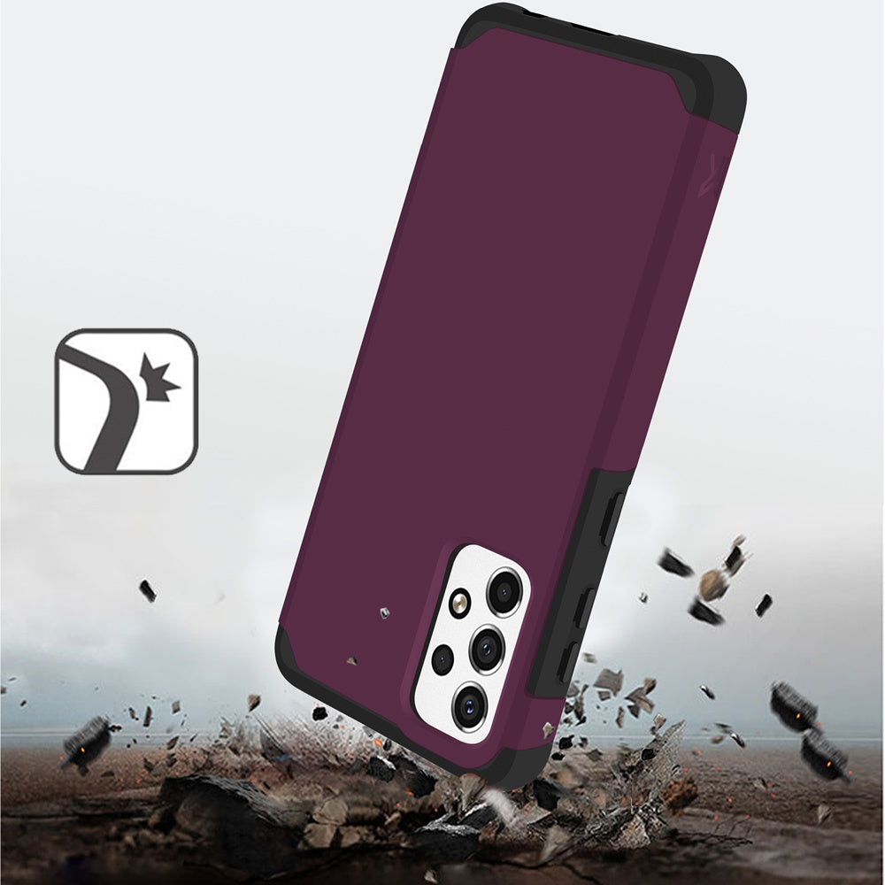 Samsung A13 4G 2022 Tough Strong Slim Dual-Layer ShockProof Hybrid Case Cover - Magenta (1105868)