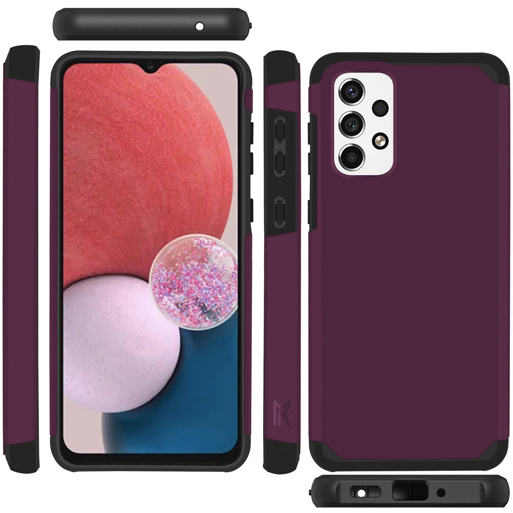 Samsung A13 4G 2022 Tough Strong Slim Dual-Layer ShockProof Hybrid Case Cover - Magenta (1105868)