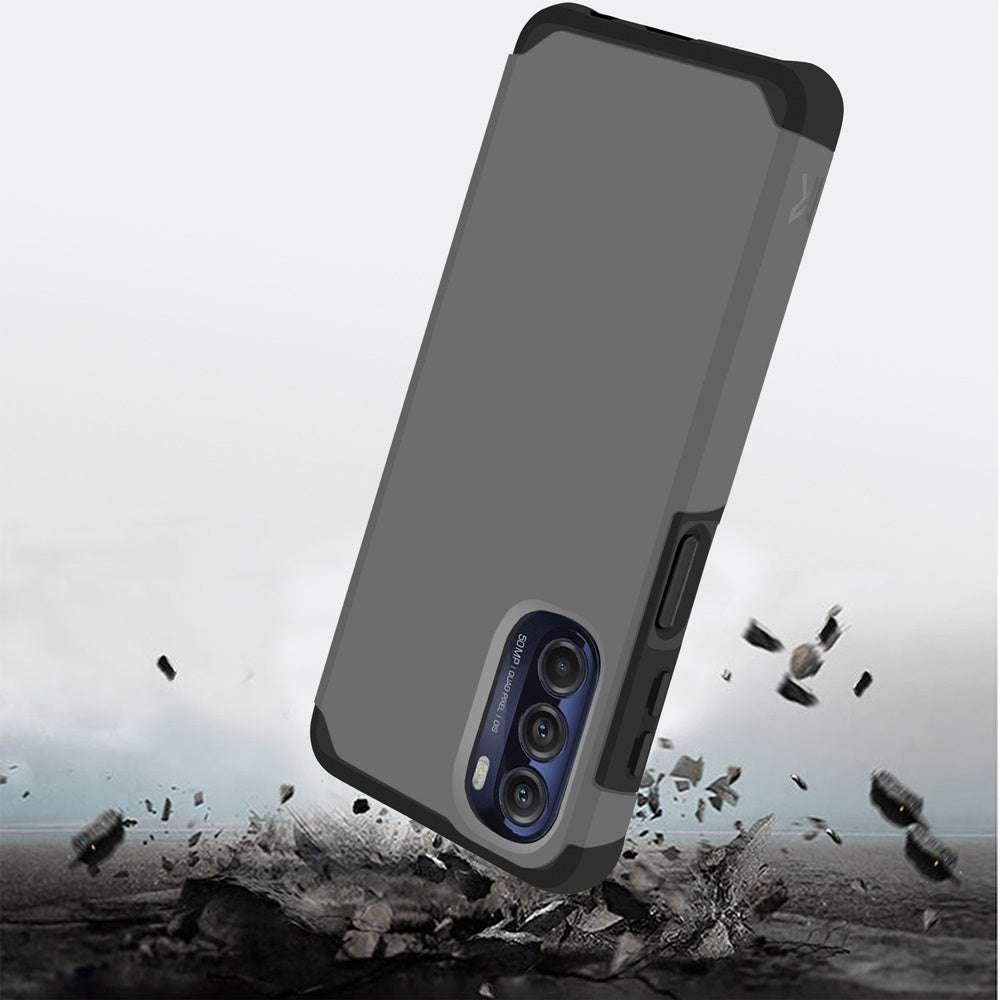 Motorola Moto G Stylus 5G (2022) MetKase Original ShockProof Case Cover - Charcoal Grey (1103961)