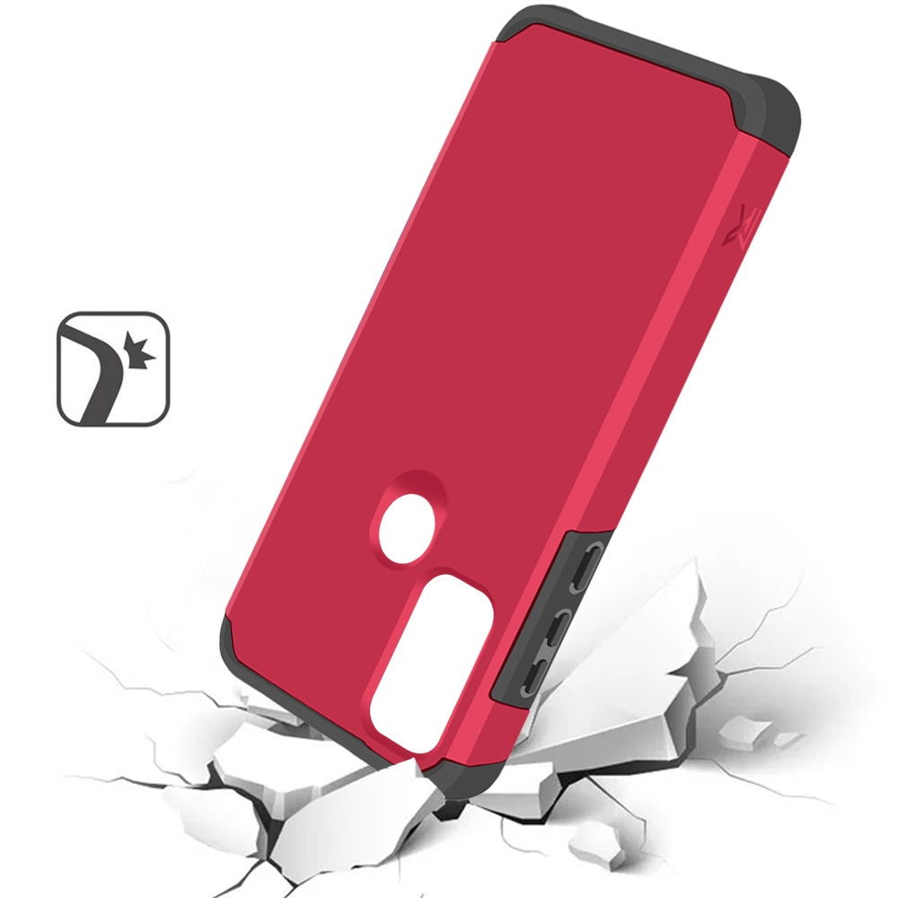 Moto G Play 2023, Moto G Pure, Moto G Power (2022) MetKase Original ShockProof Case Cover - Virtual Pink (1102830)