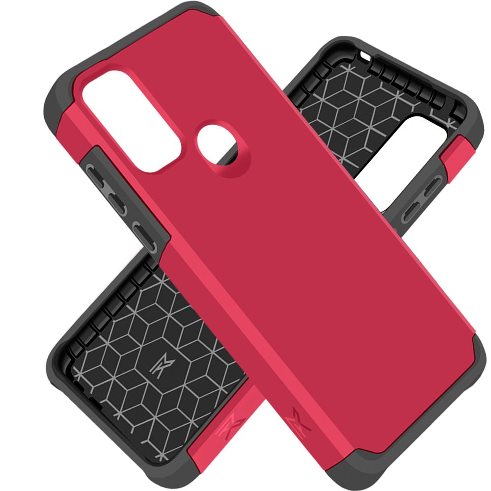 Moto G Play 2023, Moto G Pure, Moto G Power (2022) MetKase Original ShockProof Case Cover - Virtual Pink (1102830)