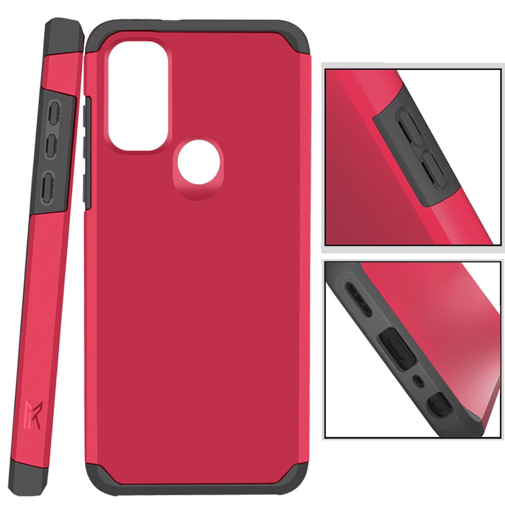 Moto G Play 2023, Moto G Pure, Moto G Power (2022) MetKase Original ShockProof Case Cover - Virtual Pink (1102830)