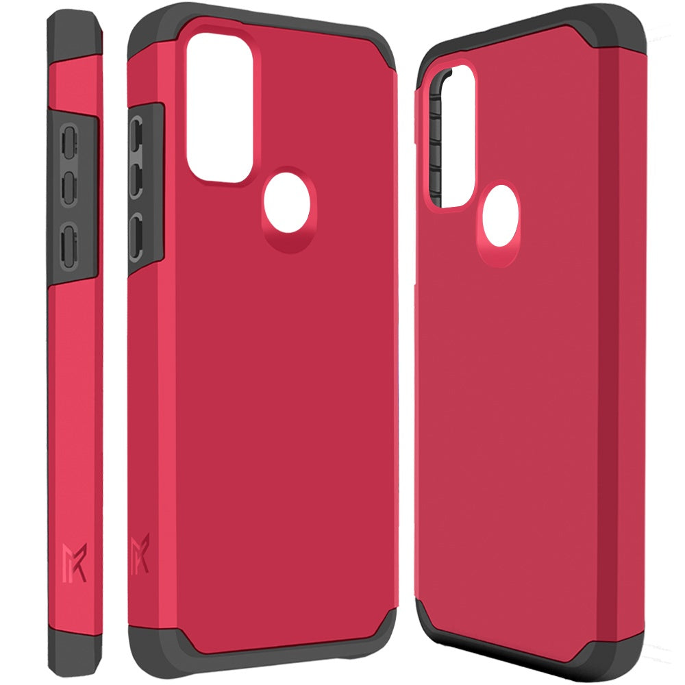 Moto G Play 2023, Moto G Pure, Moto G Power (2022) MetKase Original ShockProof Case Cover - Virtual Pink (1102830)