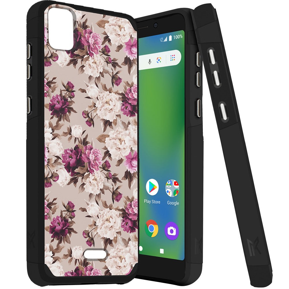 Cricket Vision Plus MetKase Original ShockProof Case Cover - Floral Bouquet (1103821)