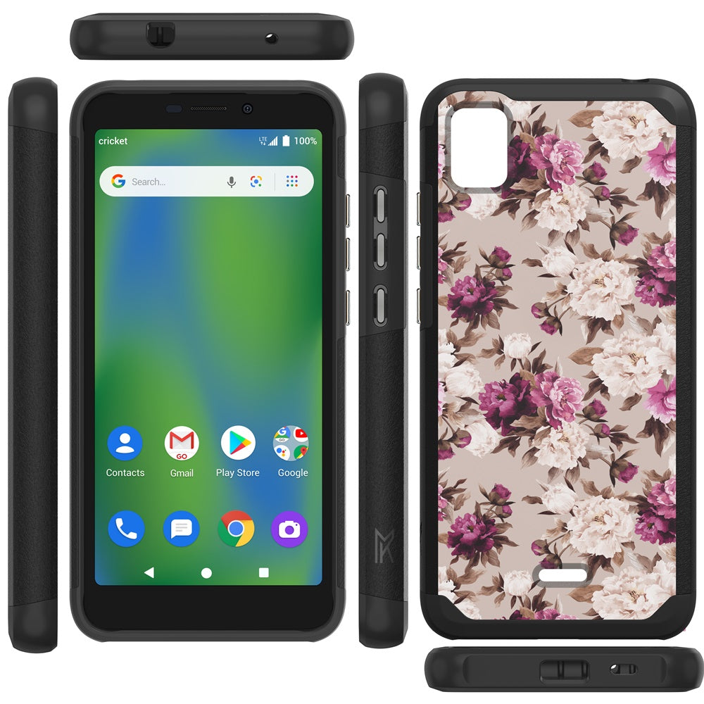 Cricket Vision Plus MetKase Original ShockProof Case Cover - Floral Bouquet (1103821)