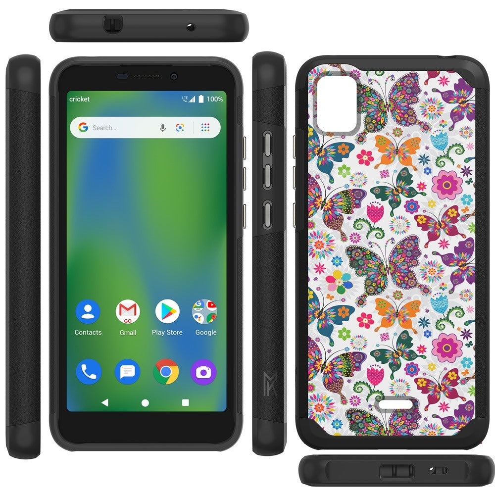 Cricket Vision Plus MetKase Original ShockProof Case Cover - Harmonious Butterfly Floral (1103825)