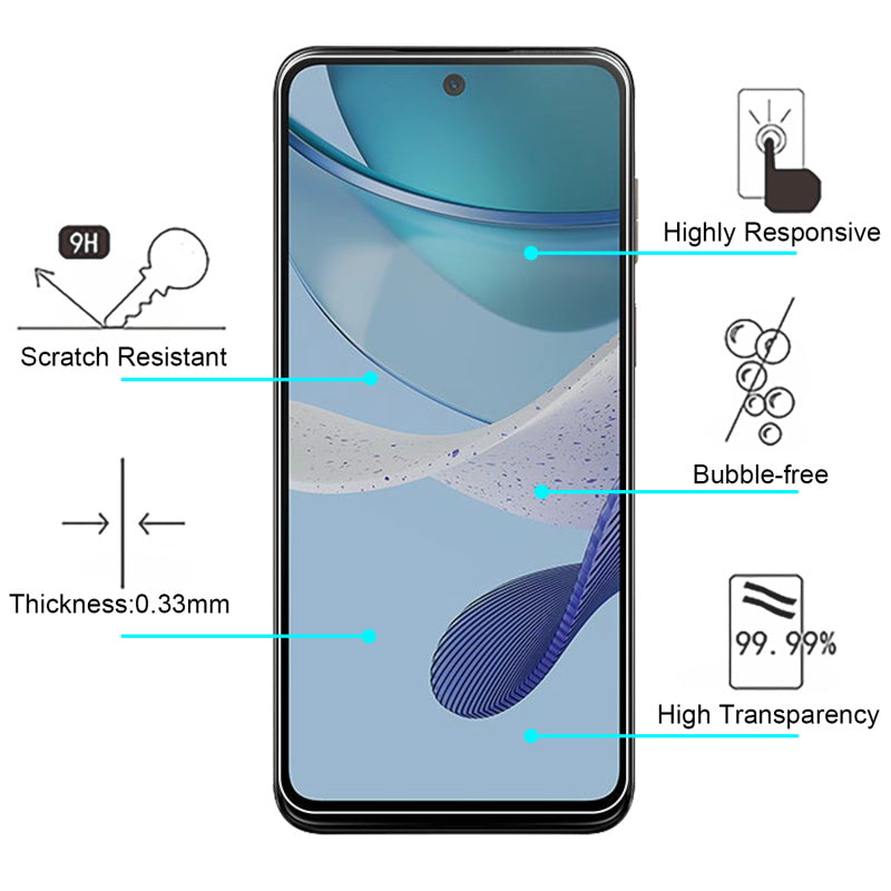 Motorola MOTO G 5G (2023) MyBat Tempered Glass Screen Protector (2.5D) - Clear (1105848)
