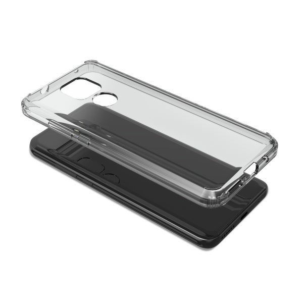 Moto G Play (2021) MyBat Sturdy Gummy Cover - Highly Transparent Clear / Transparent Clear (1103334)