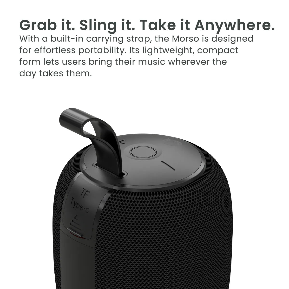 Quikcell Morso Portable Wireless Speaker Black (1103137) (MSRP $39.99)