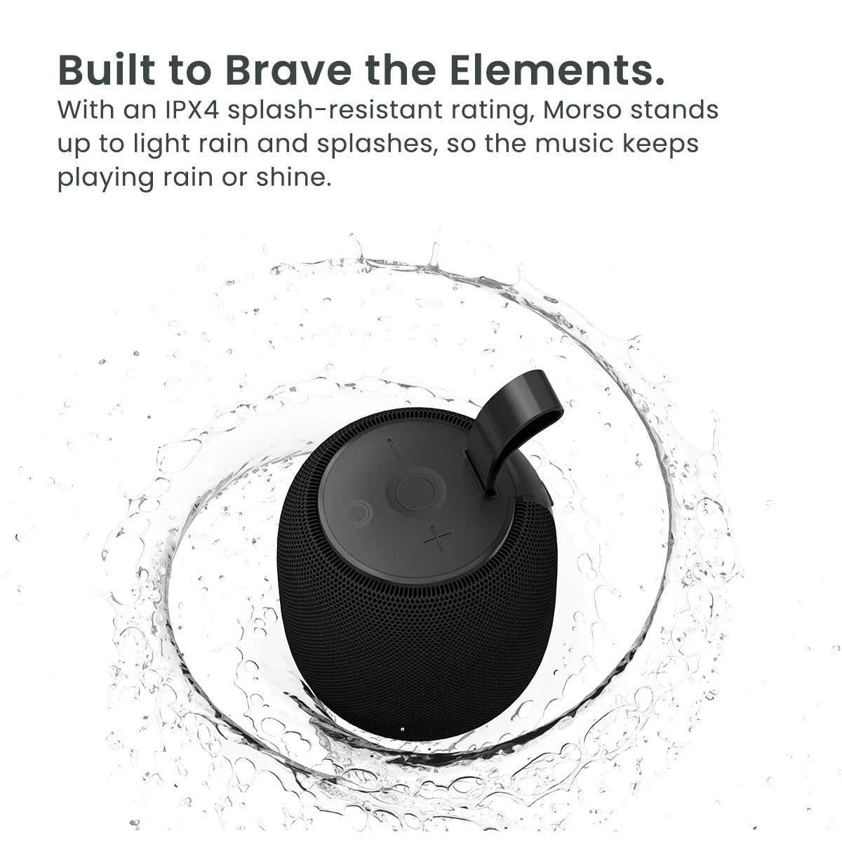 Quikcell Morso Portable Wireless Speaker Black (1103137) (MSRP $39.99)