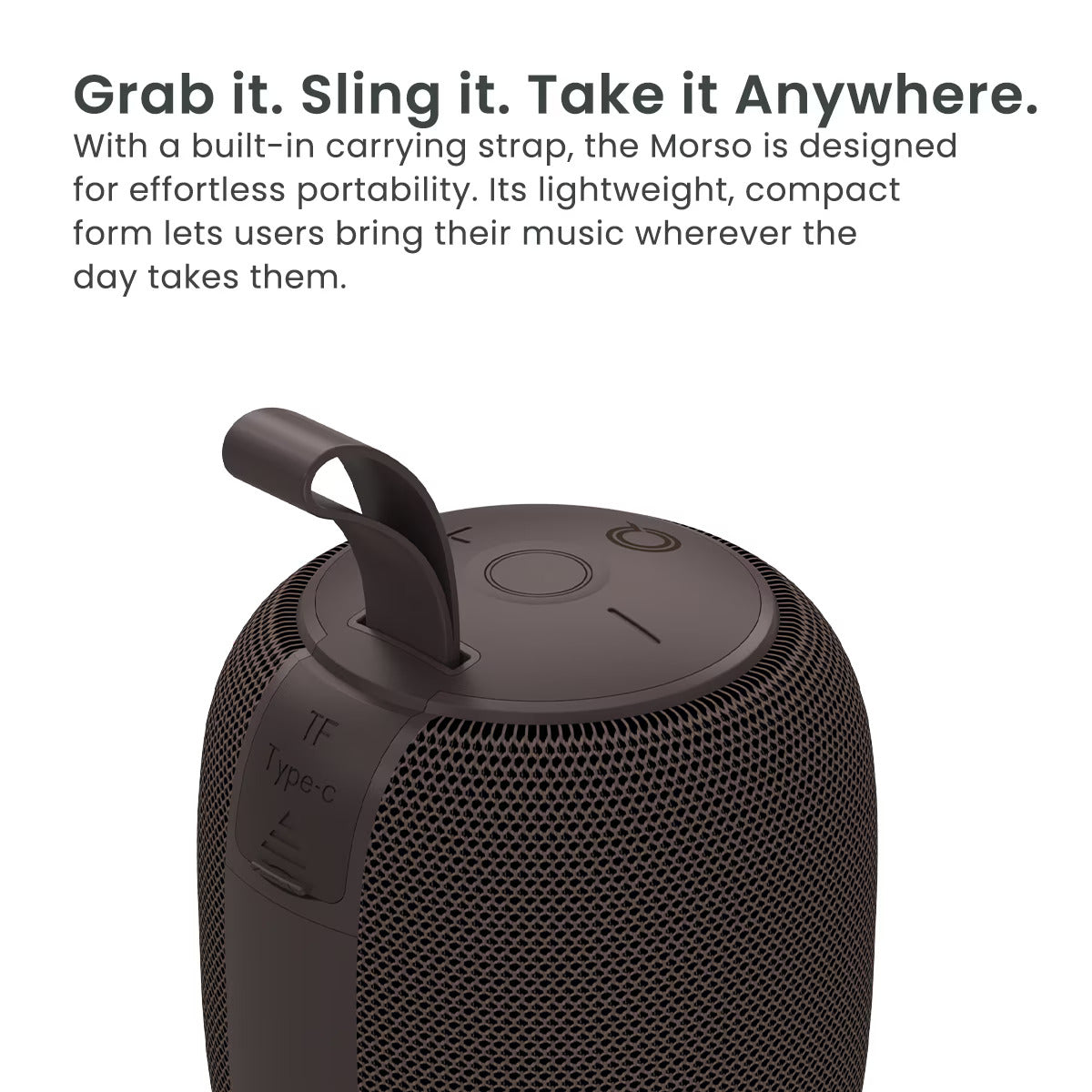 Quikcell Morso Portable Wireless Speaker Taupe (1103139) (MSRP $39.99)