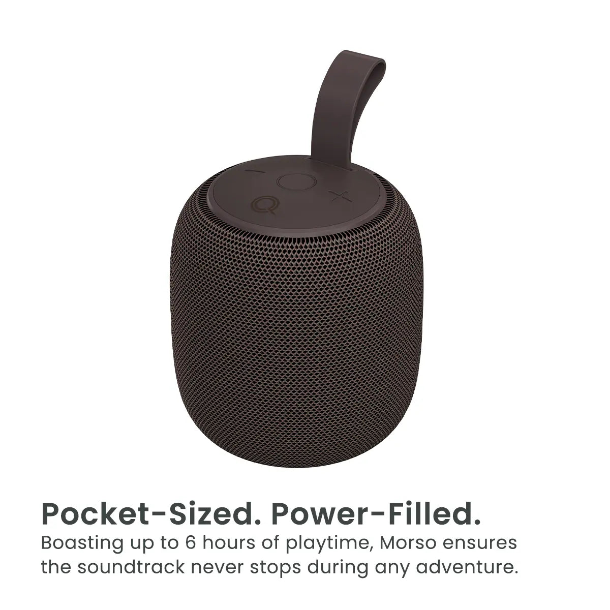 Quikcell Morso Portable Wireless Speaker Taupe (1103139) (MSRP $39.99)